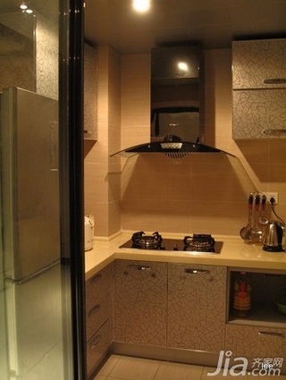 简约风格二居室5-10万80平米厨房灯具新房平面图