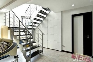 简约风格复式5-10万80平米楼梯新房设计图纸
