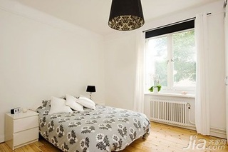 欧式风格小户型简洁5-10万80平米卧室床图片