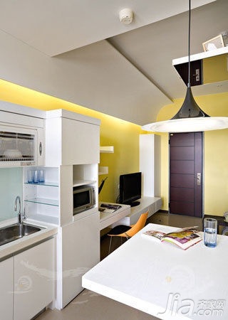 欧式风格复式5-10万50平米厨房灯具新房家居图片