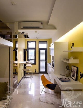 欧式风格复式5-10万50平米工作区书桌新房家居图片