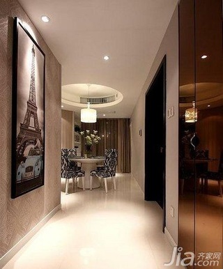 欧式风格四房10-15万100平米过道餐桌新房家装图片