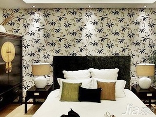 中式风格复式10-15万110平米卧室床新房家装图