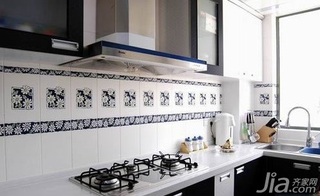 地中海风格二居室5-10万70平米厨房橱柜新房家居图片