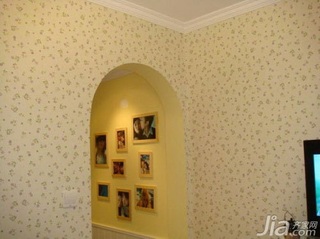 田园风格一居室5-10万50平米照片墙壁纸婚房家居图片