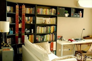 简约风格一居室5-10万60平米书房书桌图片