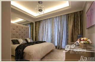 欧式风格四房10-15万110平米卧室床新房设计图纸