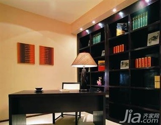 简约风格一居室5-10万50平米书房书桌新房设计图