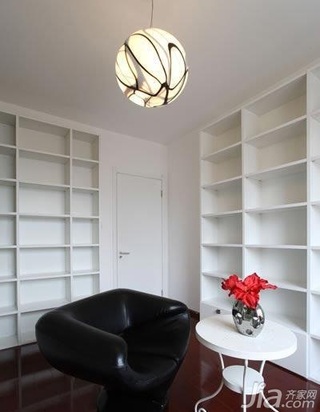 简约风格一居室5-10万50平米书房沙发新房设计图纸