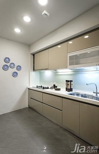 简约风格二居室3万以下50平米厨房橱柜设计