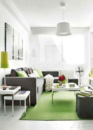 简约风格小户型10-15万50平米客厅沙发图片