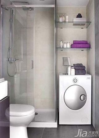 简约风格小户型10-15万50平米淋浴房设计图纸
