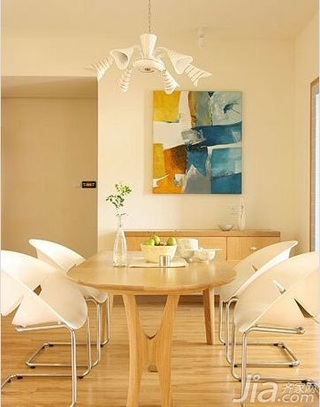 简约风格一居室简洁3万以下50平米餐厅餐桌图片