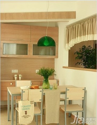 简约风格一居室小清新3万以下50平米餐厅餐桌效果图