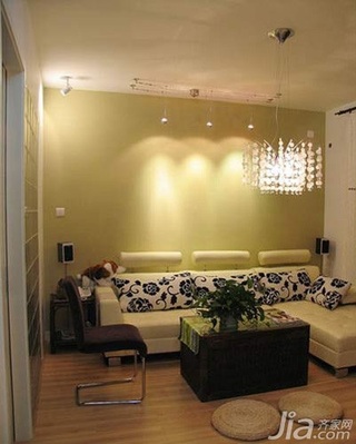 简约风格二居室3万以下70平米客厅灯具图片