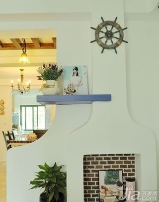 地中海风格二居室10-15万80平米新房家居图片