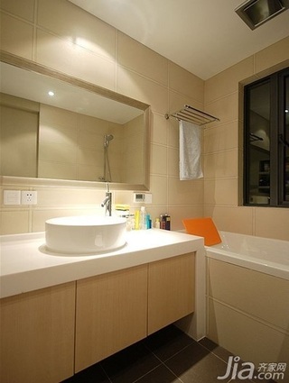 简约风格四房10-15万120平米卫生间洗手台新房平面图