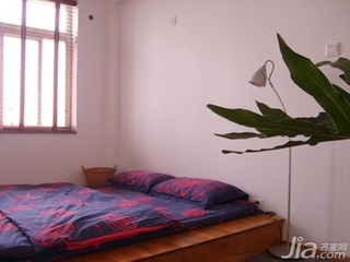 中式风格二居室舒适3万以下60平米卧室床新房家居图片