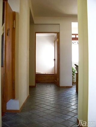 中式风格二居室3万以下60平米过道新房设计图