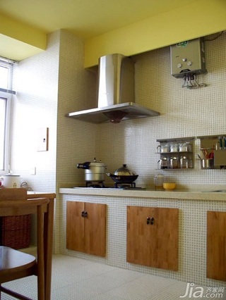 中式风格二居室实用3万以下60平米厨房橱柜新房设计图纸