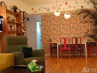 简约风格二居室3万以下60平米客厅沙发图片
