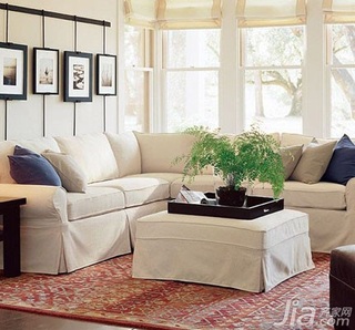 欧式风格一居室3万以下50平米客厅沙发效果图