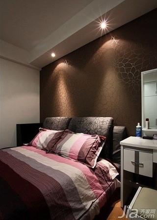 简约风格四房大气15-20万80平米卧室卧室背景墙床新房设计图纸
