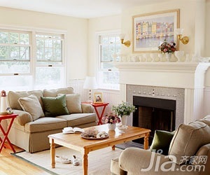 简约风格一居室简洁3万以下50平米客厅沙发新房家装图片