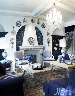 地中海风格别墅舒适15-20万140平米以上客厅背景墙沙发新房平面图
