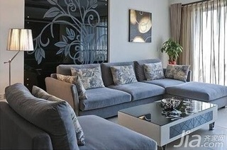 简约风格二居室舒适5-10万60平米客厅沙发背景墙沙发新房家居图片