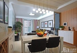 简约风格二居室简洁5-10万50平米餐厅餐桌图片