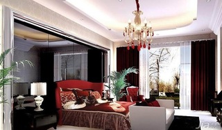 简约风格四房浪漫5-10万90平米卧室床新房家装图