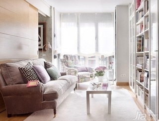 简约风格小户型10-15万50平米书房沙发效果图