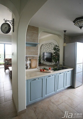 地中海风格别墅豪华型140平米以上厨房橱柜新房设计图纸