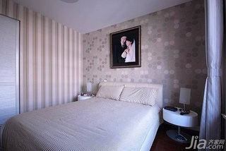 简约风格四房简洁10-15万100平米卧室卧室背景墙床头柜图片