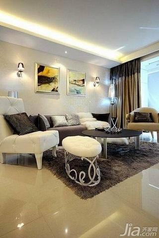 简约风格四房简洁10-15万100平米客厅沙发背景墙沙发效果图