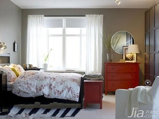 简约风格一居室温馨3万以下50平米卧室床效果图