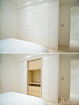欧式风格白色15-20万130平米卧室衣柜订做
