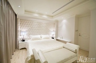 欧式风格简洁白色15-20万130平米卧室床图片