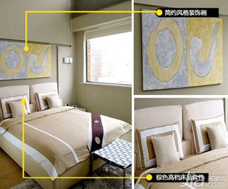 简约风格简洁15-20万120平米卧室卧室背景墙床新房设计图