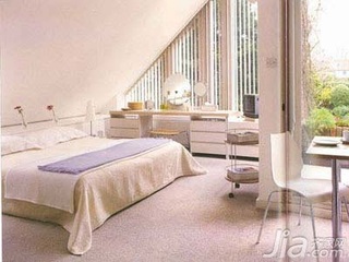简约风格二居室3万以下50平米卧室床新房设计图纸
