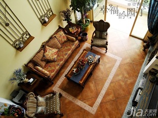 田园风格公寓浪漫5-10万90平米客厅沙发背景墙沙发新房设计图