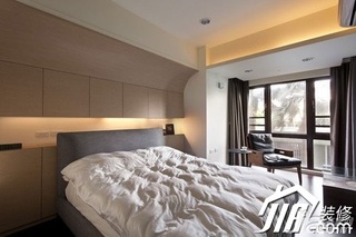 简约风格四房富裕型130平米卧室床图片