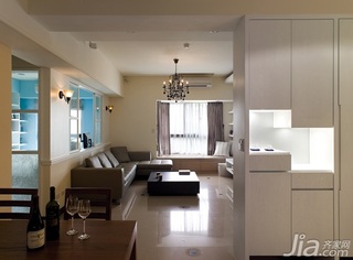 简约风格二居室简洁5-10万90平米客厅沙发图片
