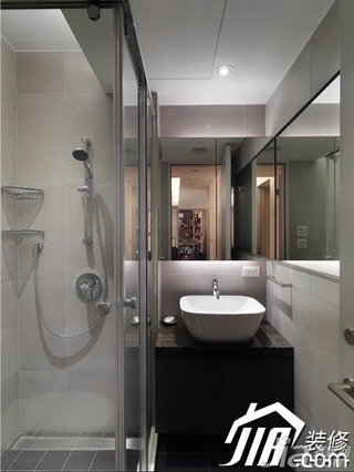 日式风格三居室富裕型120平米淋浴房设计