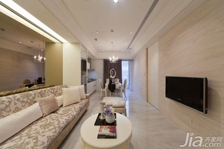 新古典风格一居室富裕型40平米客厅沙发背景墙沙发图片