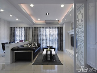 新古典风格一居室60平米客厅隔断沙发效果图