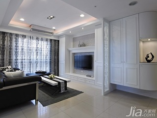 新古典风格一居室60平米客厅隔断沙发效果图