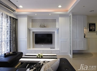 新古典风格一居室60平米客厅沙发效果图
