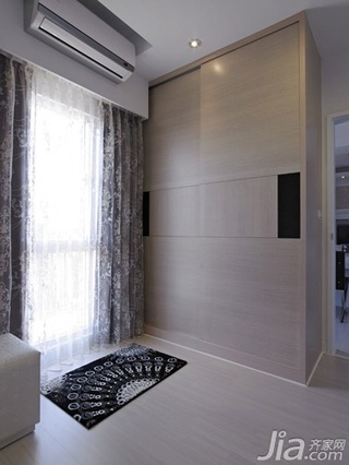 新古典风格一居室60平米衣帽间窗帘图片